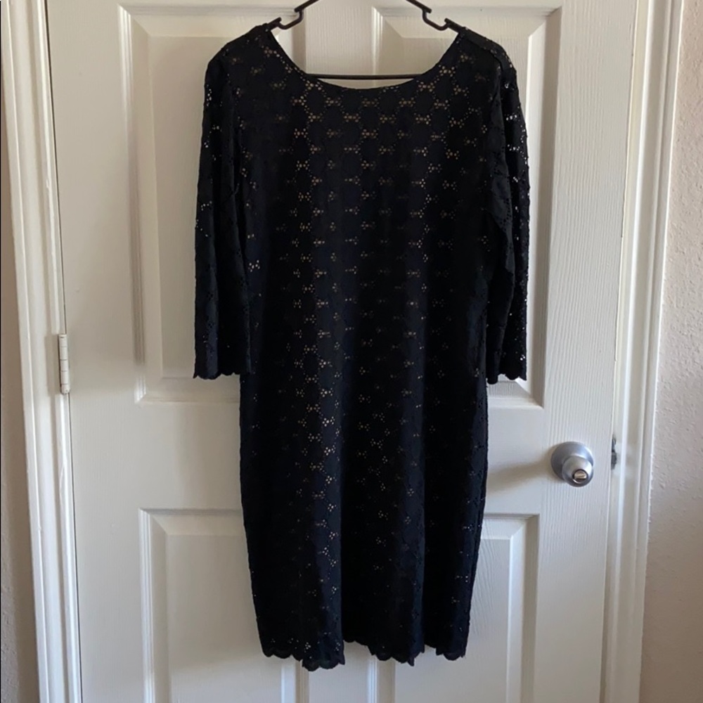 Black lace dress